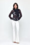 Ecru Half Flare Leg Scuba Trousers Day - Night Chic 24L7538