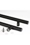 60cm L 45cm hole to hole Stainless Steel Push Pull Door Handle/Barn Door Pull Handle/Glass Pulls, Ma - 5