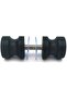 LYANG Shower Glass Door Handle Solid Aluminum Bathroom Handle, Round Back-to-Back Handle - 5