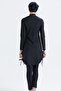 Fully Covered 4-Piece Hijab Swimsuit 4062 Black - 2