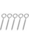 SHONAN 4.5" Stainless Steel Eye Screws for Wood, 5 Pcs Heavy Duty Screw Eye Hooks