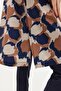 Plus Size Parachute Fabric Zippered 4-Piece Hijab Swimsuit 1403 Dark Navy Blue - 6