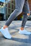 Lace-Up Men's Casual Shoes White - 4