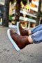 Lace-Up Men's Sneaker Boots Brown - 2
