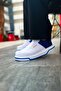 Lace-Up Men's Casual Shoes White Cobalt Blue - 3