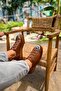 Elastic Men's Sports Shoes Tan - 3