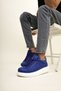 Lace-Up Men's Sports Shoes Cobalt Blue - 3