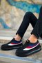 Lace-up Balloon Sole Men's Casual Shoes Black - 3
