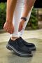 Lace-Up Men's Casual Shoes Black