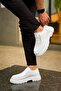 Lace-Up Men's Casual Shoes White - 6