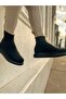 Plain Knitwear Men's Sneaker Boots Black - 2