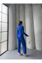 Women's Buckle Belt, Detailed Snap-Front Jacket, and Palazzo Pants—A Stylish Suit - 7