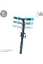 Foldable 2-Wheel Lighted Blue Boy's Scooter - 50 kg - Evo - 3