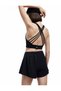 Parachute Fabric High Waist Stitching Detailed Sports Shorts - 3