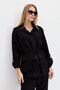 Women's Safari Model Linen Look Jacket Black - 8