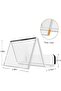 2-Pack Acrylic Business Card Holder, Clear Desk Stand for Office Display - 3