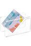 Acrylic Business Card Holder for Desk, Clear Display Stand Organizer, Large Capacity, 1 Slot