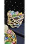 Lebriz Porcelain El Dekor Painting Cup Set and Lokumluk (Turkish Delight Container) - 2