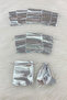 Silver Lame Pouch 50 Pieces Size 12X14Cm, Henna Cookie Nuts Gold Jewelry Promise Gift Bundle - 5
