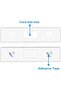 12 Pack Acrylic Wall Name Plate Holder 2x8", Clear Sign Holder with Tape for Office, Home, School - 4