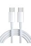 USB C to USB C Cable 60W Fast Charging, 1M White USB 2.0 Type-C Charging Cord
