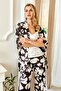 Stylish and Elegant Satin Pattern - Dressing Gown Rope Strap Set of 3 Flz 31-127