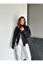 Qimene Women's Large Pocket Waist Drawstring Loose Collar Straight Oversize Coat - 6