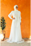 Sequined evening dress 5346-03 ecru - 3