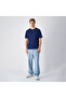 Ss Men's Navy Blue T-Shirt Navy Blue Men's T-Shirt - 220278-Bs567 - 3