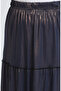 Glittery Layered Skirt 8544-01 Sand Brown - 4