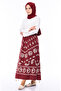 Şile Fabric Pareo Skirt 0200-04 Red - 2