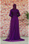 Sequined evening dress 5346-06 purple - 3