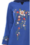 Embroidered şile cloth dress 0300-02 indigo - 5
