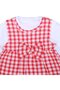 Baby Girl Red Plaid Seersucker 3 Piece Set - 5