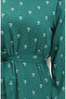 Emerald Green Anchor Patterned Belted Dress - 0461-04 - 5