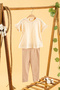 Baby Kids Cream Cotton 2-Piece Tights Set Bottom Top Set Comfortable Set - 3