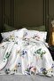Poeme 300 Tc (120 Thread) Digital Cotton Satin Duvet Cover Double