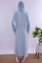 Pregnant and Postpartum Set with Hijab and Breastfeeding Features - 5 Piece Effortt - Blue - 3