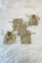 Jute Straw Sack Pouch, Henna Cookie Gold Jewelry Gift Pouch, 50 Pieces Size 9X12Cm - 2