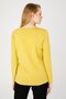 Women's Crew Neck Long Sleeve Stoned Knitwear Blouse Saffron - 4