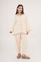 مجموعة مزدوجة من الموسلين الكريمي على الطراز البوهيمي - 5