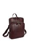 Medium Size Brown Leather Backpack 906 61