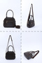 Brown Color Shk225 Faux Leather, Two Compartments with Zipper, Column Strap Bowling Hand and Shoulder Bag - 8