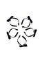 Pack of 5 Black Men's Bow Ties - 3