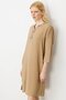 Women's Ethnic Pattern Embroidered Linen Look Dress Mink - 7
