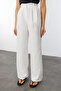 Women's Pleated Fabric High Waist Palazzo Pants Pants-002