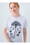 White Women's T-Shirt Lf2039547 - 3