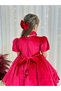 Red Velvet Vintage Baby Girl Dress,Birthday Dress,Photography Shoot Dress,Suitable for 0-12 Years Old - 6