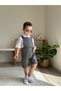 Salopet Suit with Front Pocket Salopet Shirt Set of 2 1-6 Years - 5