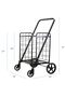 Black Heavy Duty Portable Folding Shopping Utility Cart Trolley - 5